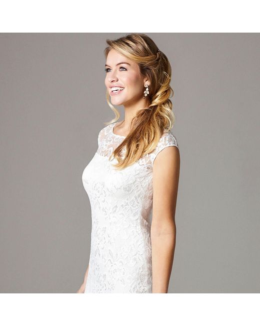 Alie Street London White Amber Lace Wedding Dress