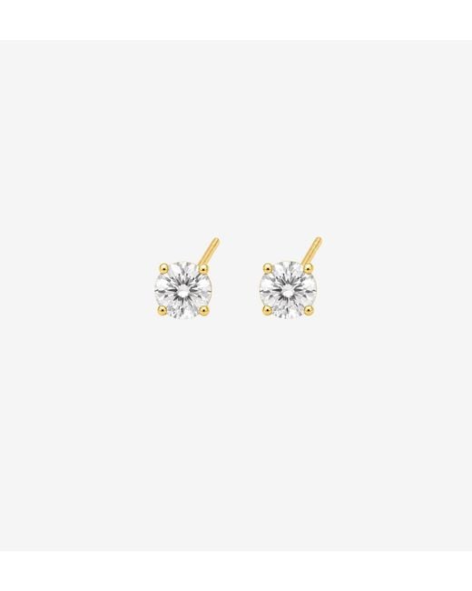 Uchi and Soto Metallic Enso Stone Stud Earrings