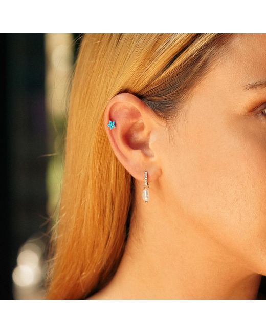 Spero London Blue Opal Star Sterling Piercing