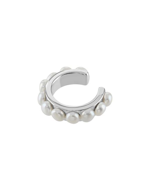 Lucy Quartermaine Metallic Royal Pearl Ear Cuff
