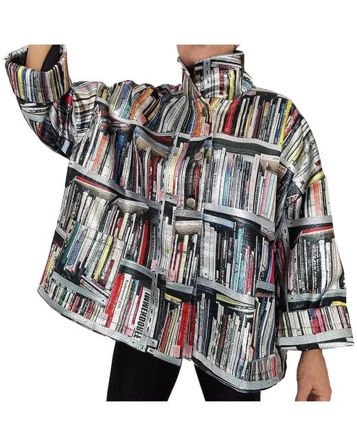 Maxjenny Blue Square Boxy Jacket