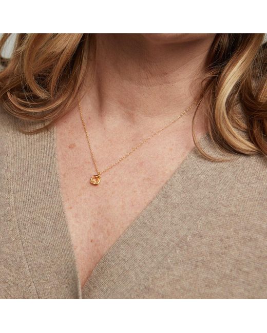Auree Jewellery Metallic Brooklyn Citrine & Vermeil Necklace