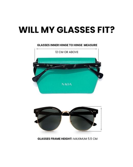 Naoa Green Slim Glasses Case Emerald