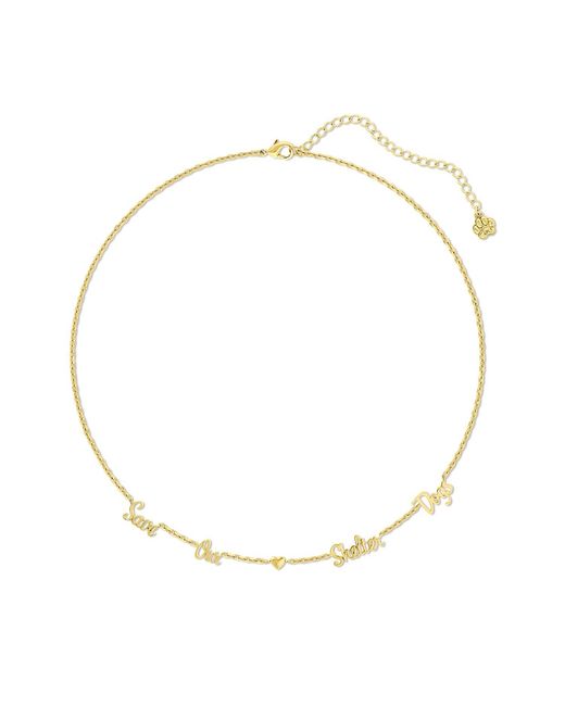 Cloud Haven Metallic Compassion Scripted Necklace