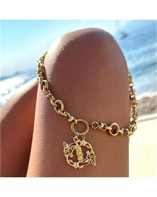 Alexie of Athens Metallic Ella Front Lock Charm Chain