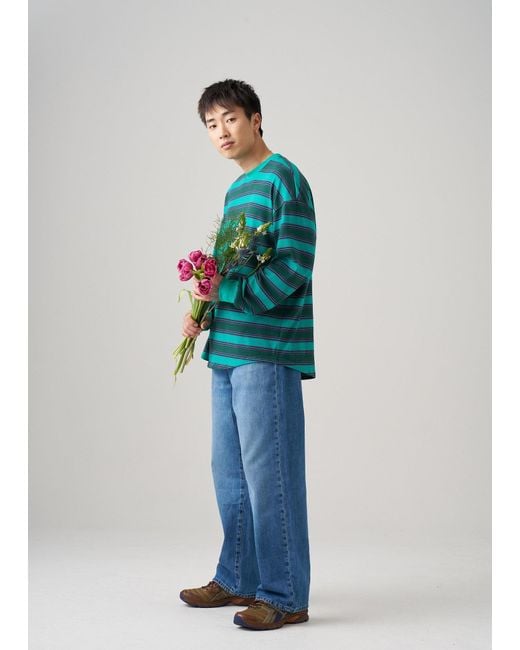 Éclectique Green Long Sleeve T-Shirt for men