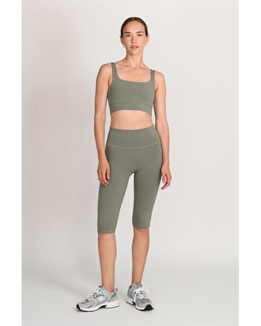 The Koozy Gray Daru High Waist Cropped Leggings