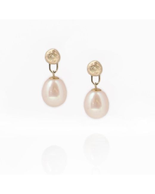 Gabriella Alicia White Pearl Drop Detachable Earrings