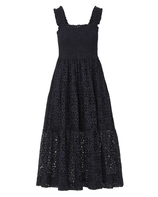 Change of Scenery Blue Neutrals Kristen Cotton Lace Maxi Dress