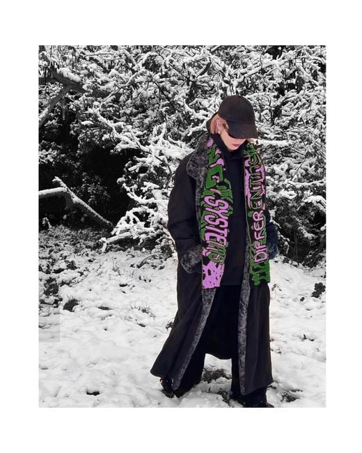 INGMARSON Green Odd Wiring Wool & Cashmere Scarf