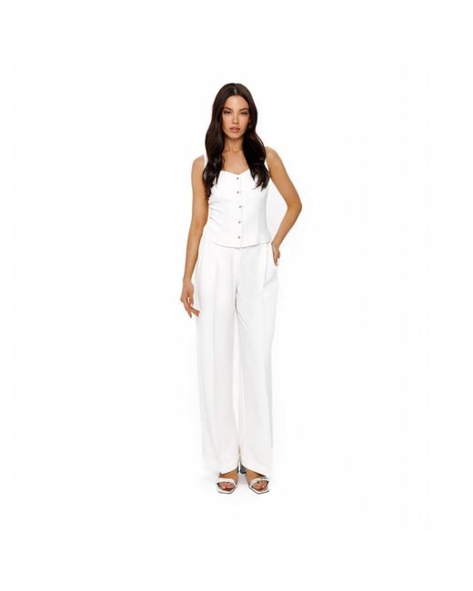 Elsava White Trousers