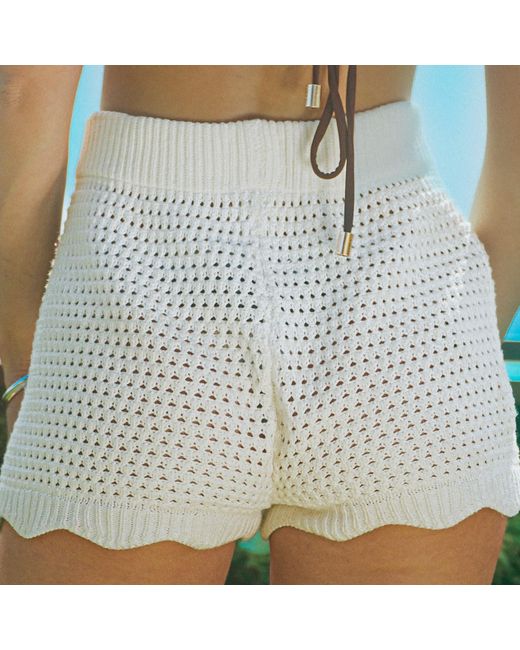 Shooni Natural Crochet Short