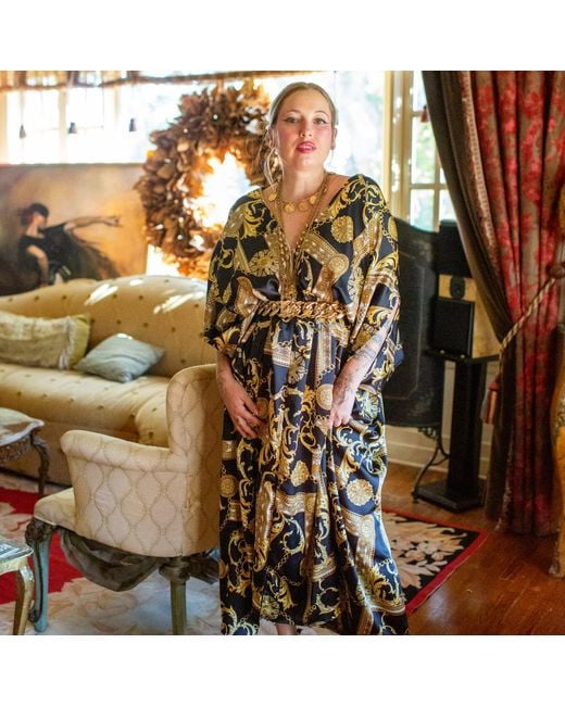 Jennafer Grace Green Voglia Nera Caftan Kaftan Dress