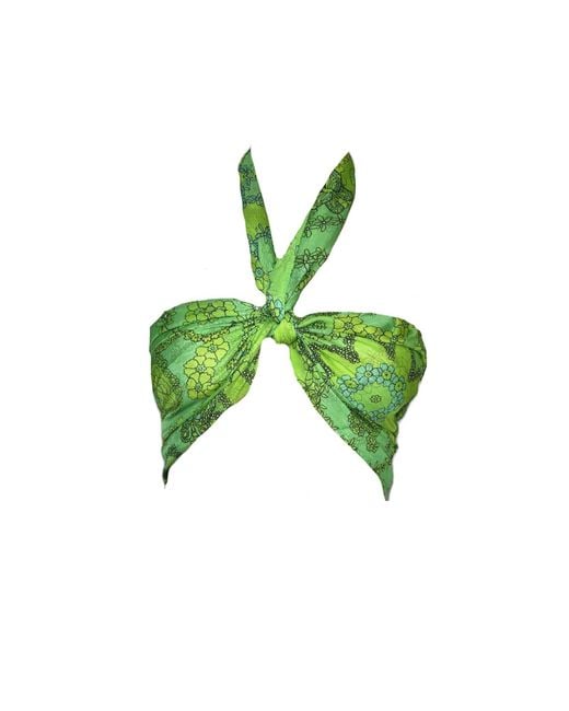 Introvertie VIENNA Green Bari Neck Tie Bralette