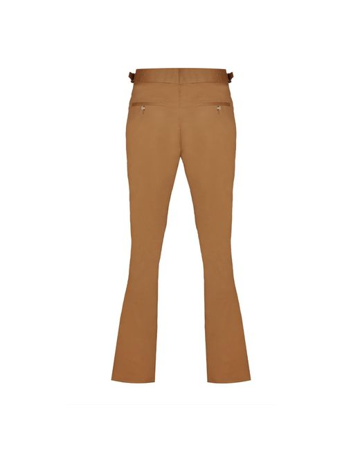 DAVID WEJ Brown Paco Gurkha Chinos Trouser for men