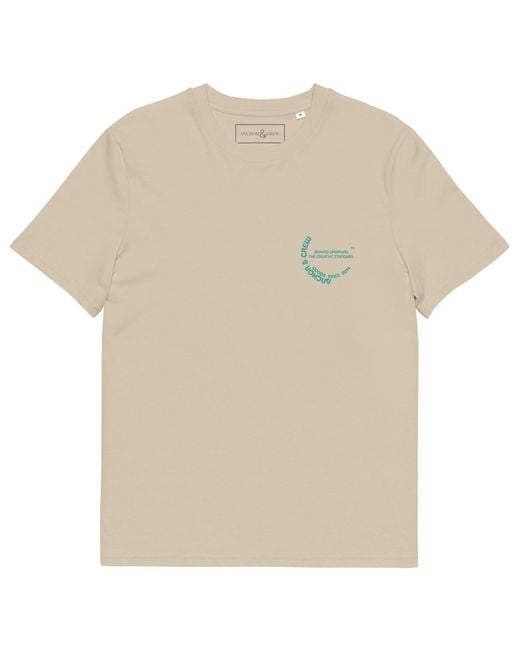 Anchor and Crew Natural Neutrals Desert Dust Beyond Ordinary Creative Standard Organic Cotton T-Shirt