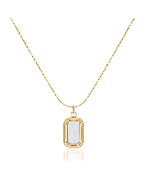 A Weathered Penny Metallic Lyra Pearl Necklace