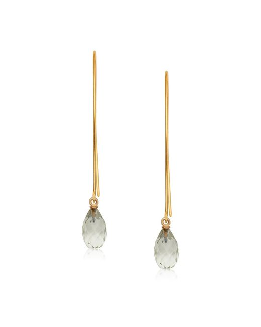 Preeti Sandhu Metallic Jewel Drop Hoops