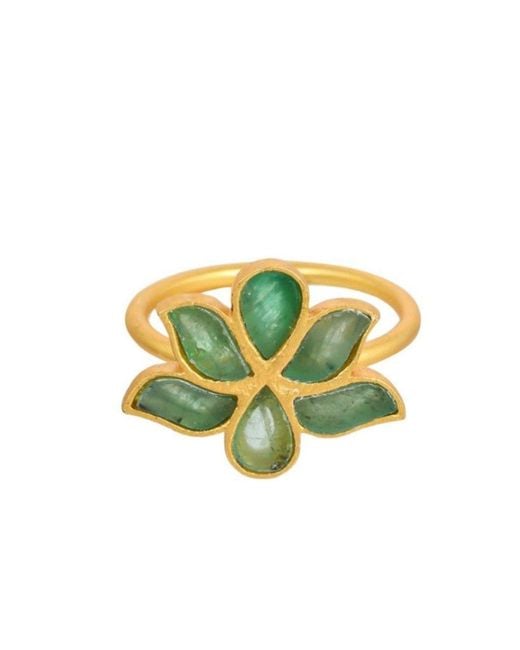 Opium Jewels Yellow Water Lotus Ring