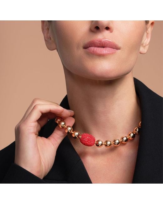 Saule Label Metallic Cassia Necklace