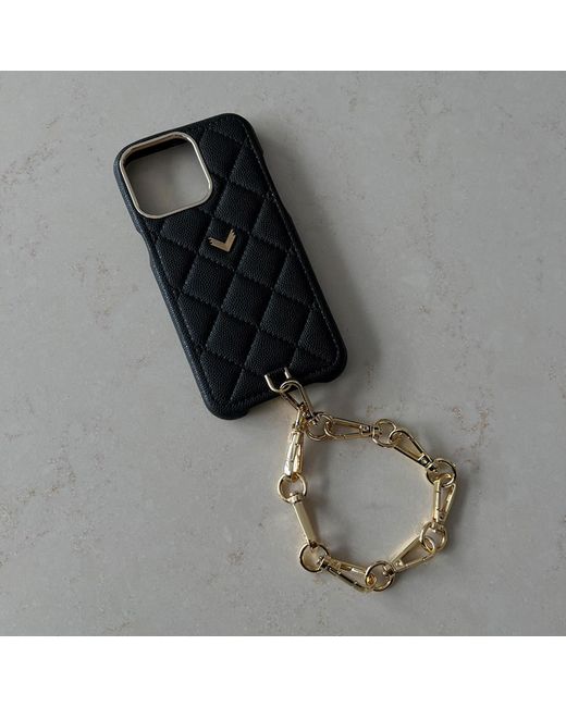 Velante Green Calf Leather Phone Case, Kanda Texture, Lock Edition, British