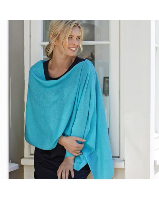 Cove Blue Lucy Aqua Multi Way Cashmere Wrap