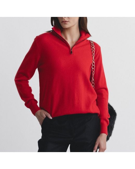 Lindsay Nicholas New York Red Drew Sweater