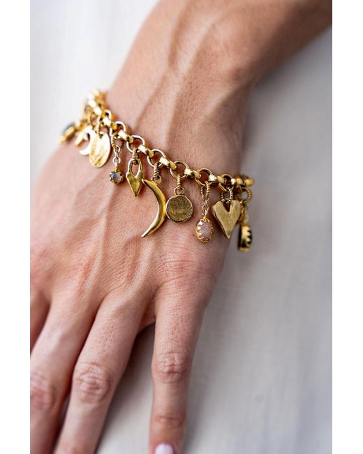 Loni Paul Jewelry Metallic Talisman Charm Bracelet