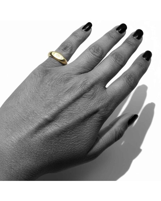 Tg-Jewellery by Tamara Gervasio Yellow Molten Flow Ring – Flash-Plated Sterling