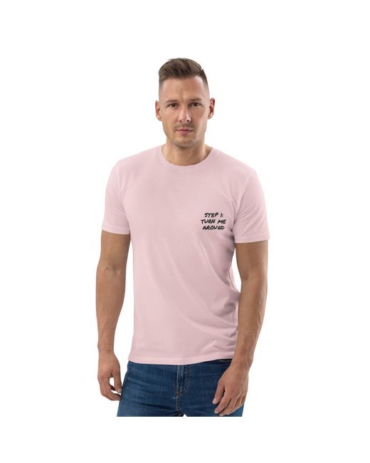 Anchor and Crew Pink Cotton Actually Nevermind Annotations Organic Cotton T-Shirt for men