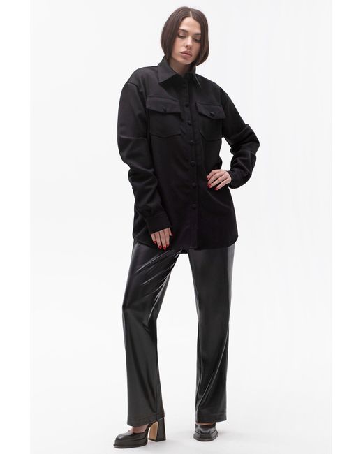 Maison Bogomil Black Oversized Work Shirt