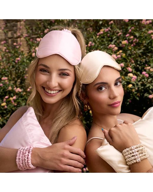 6Fiftytwo® Pink Neutrals Pure Mulberry Slim Silk Scrunchies
