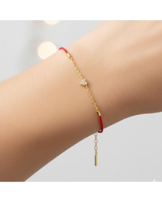BLOOMTINE | Earth Angel HQ Multicolor Mini Heart With Durable Silk Thread Bracelet