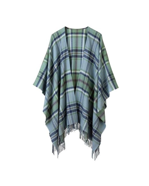 Araminta Campbell Ltd Blue Beech Dappled Skies Lambswool Serape