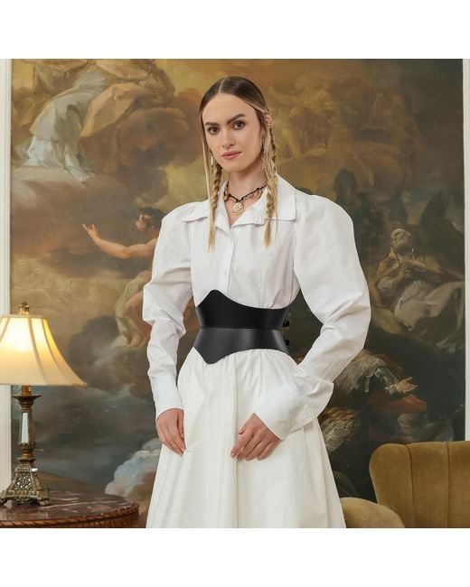 Haute Cuir Black Soreen Hourglass Corset Belt