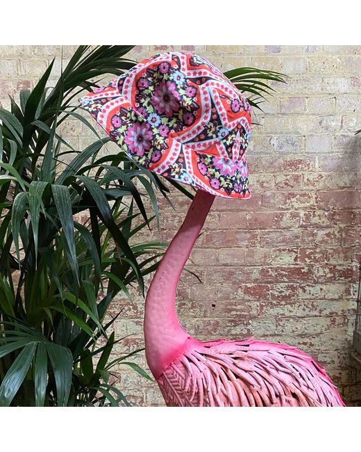 Emma Wallace Red Talitha Bucket Hat