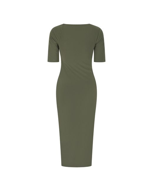 Celestine & Mae Green Latica Midi Dress