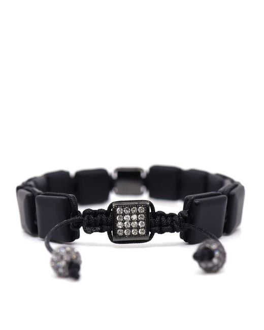 Shar Oke Blue Onyx Square Bracelet for men