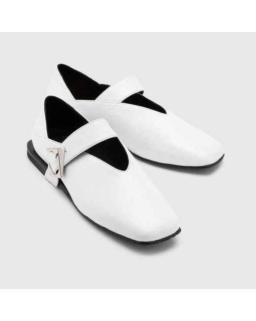 Ilvi White Vekda Patent Leather Loafer