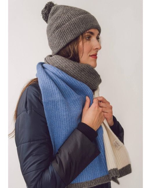 BEIRA Gray Wool & Cashmere Bobble Hat – Heather