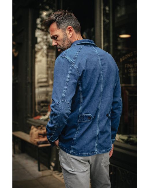 &SONS Trading Co Blue Crafter Wash Chore Jacket for men