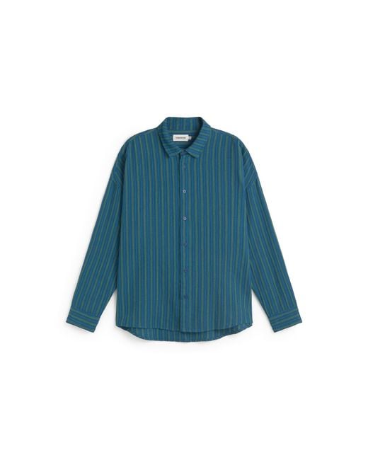 Thinking Mu Blue Haru Oversize Windsor Shirt for men