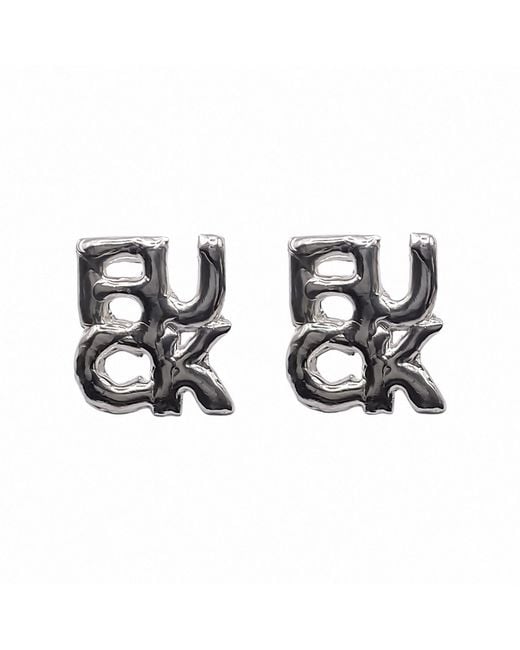 Moca Jewellery Black Fuck + Fuck Earrings