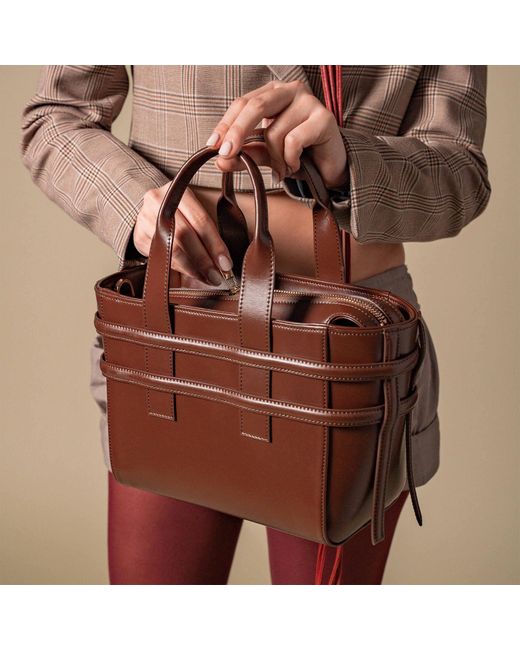 Svarian Brown Hedy Tote Mini