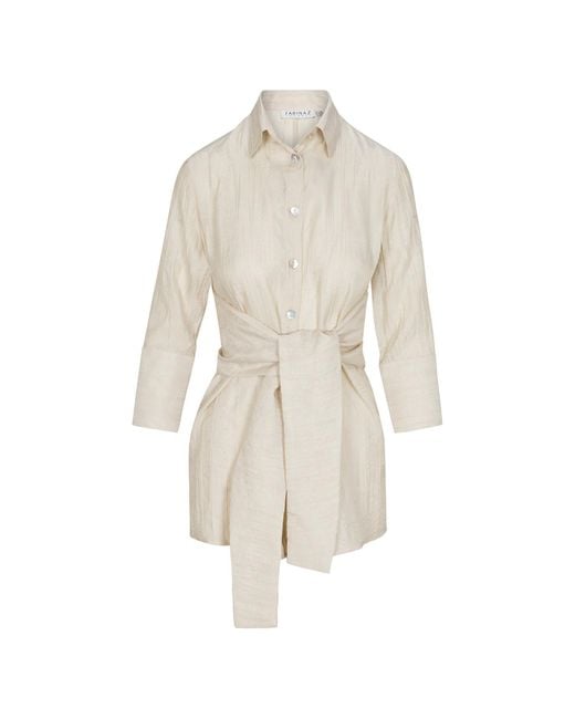 Farinaz White Rapture Tunic