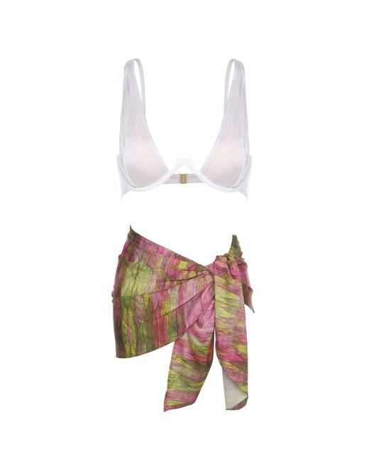 Cherina Beachwear Llc White Cia Sarong