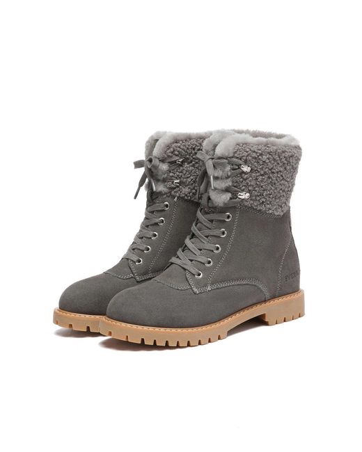 EverAu Australia Gray Sittella Fashion Chunky Boots