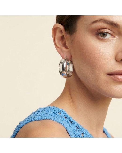Jaredjamin Gray Sabine Rush Wide Hoop Earrings