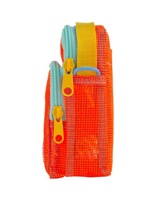 Mokuyobi Orange Neutrals Tiger Mesh Sidekick Sling