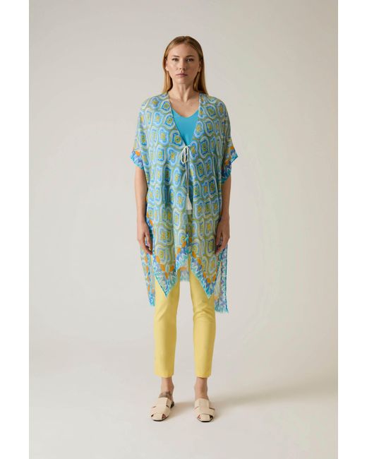 James Lakeland Blue Geometric Print Kaftan